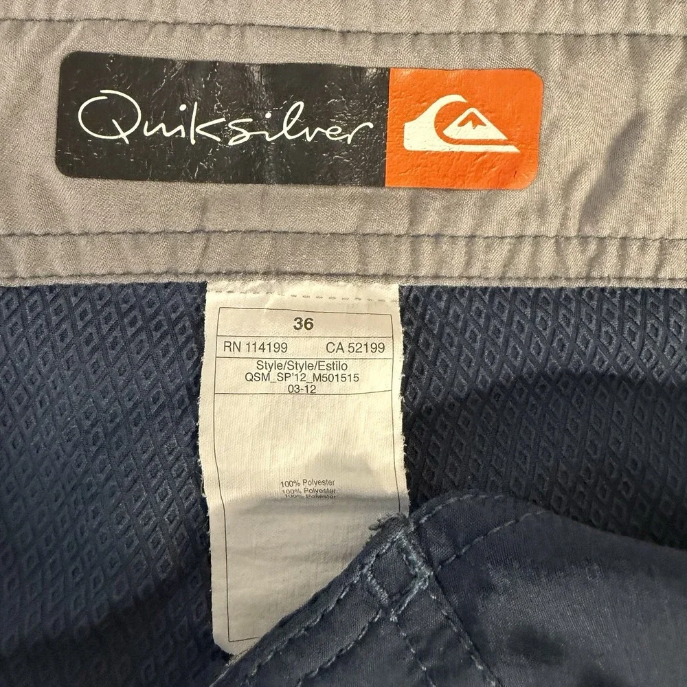 Quiksilver Men's Everyday Solid Boardshorts In A Slate Blue Beach/Surf Size 36